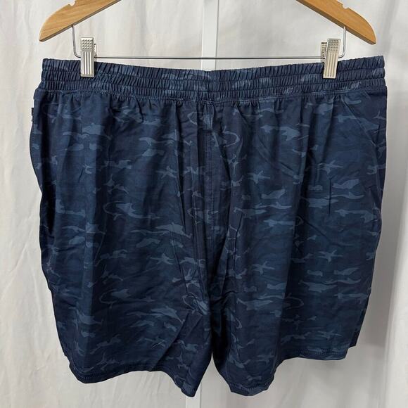 Tasc Recess Shorts Mens XL 5 in Inseam Lined Navy Blue Camo - Picture 9 of 9
